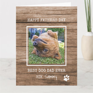 Carte Fête des pères photo de Best Dog Dad Ever