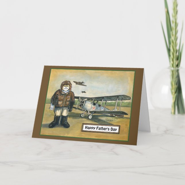 Carte fête des pères - Pilote (Devant)