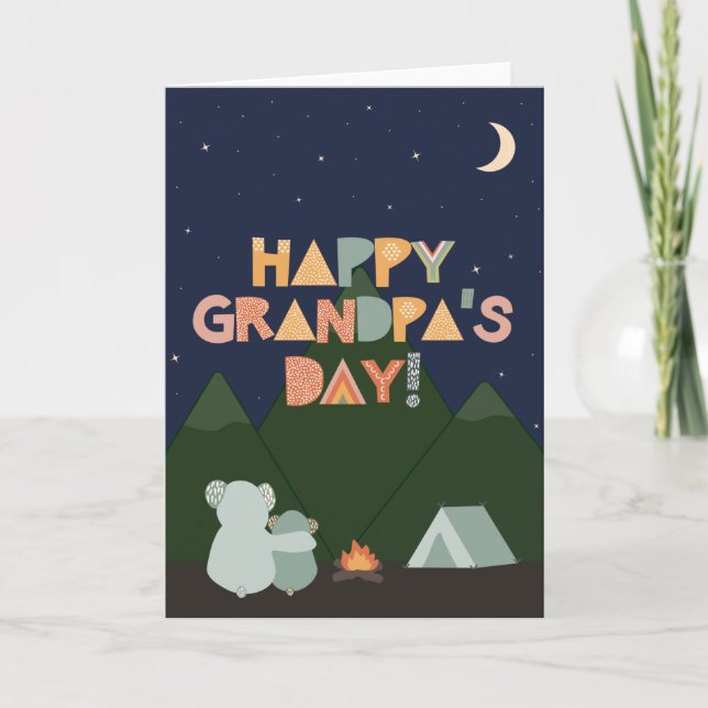 Carte fête des pères pour grand-père (Devant)