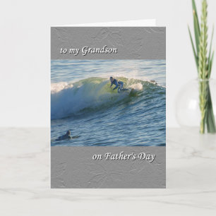 Carte fête des pères pour Grandson - Surf
