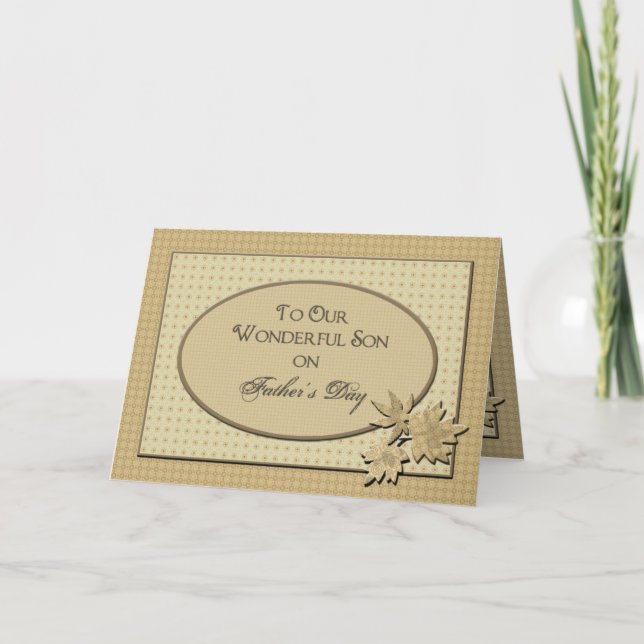 Carte Fête des pères - pour notre fils (Devant)