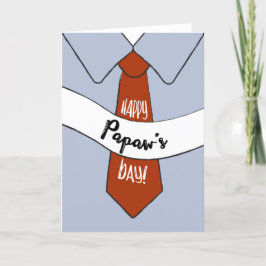 Carte fête des pères pour Papaw