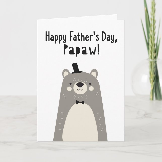 Carte fête des pères pour Papaw (Devant)