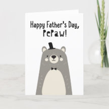Carte fête des pères pour PePaw