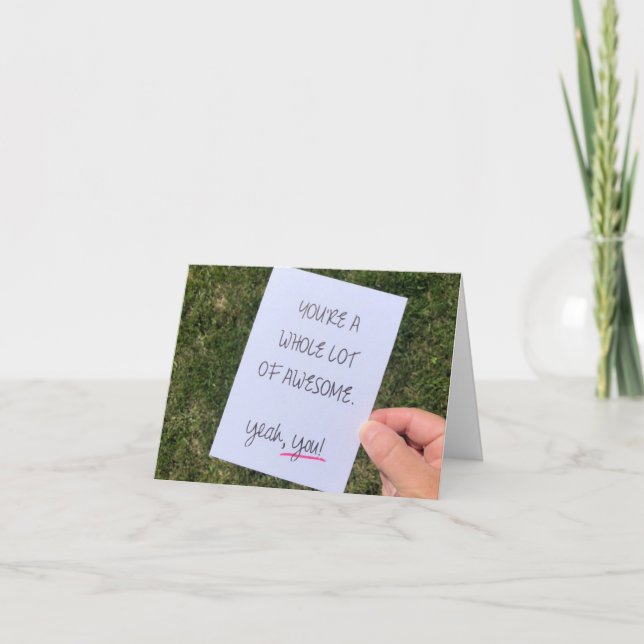 CARTE "FÊTE DES PÈRES" POUR QUELQU'UN VRAIMENT **AWESOME (Devant)