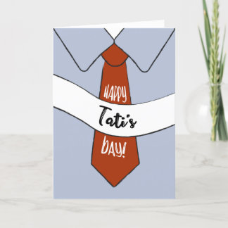 Carte fête des pères pour Tati