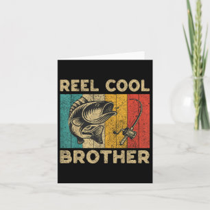 Carte Fête des pères Présente Funny Pêche bobine Cool Br