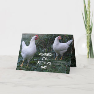 CARTE FÊTE DES PÈRES ROOSTER HUMOUR