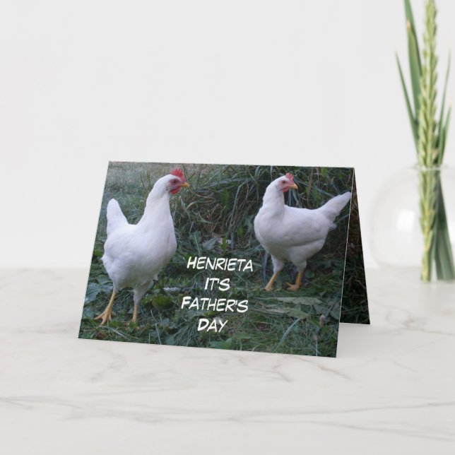 CARTE FÊTE DES PÈRES ROOSTER HUMOUR (Devant)