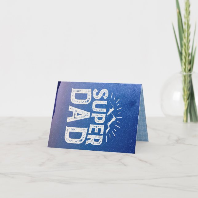 Carte Fête des pères Super Papa (Devant)