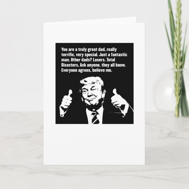 Carte Fête des pères Trump Card (Devant)