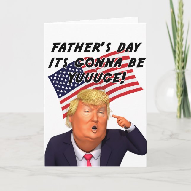 Carte Fête des pères Trump, Carte Fête des pères a (Devant)