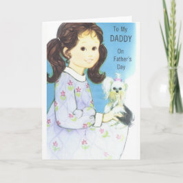 Carte Fête des pères vintage à papa