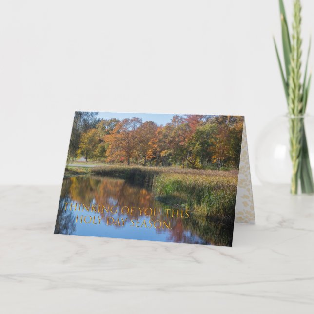 Carte Fête des Tabernacles pensant à votre salutation. (Devant)