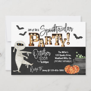 CARTE FÊTE D'HALLOWEEN, FÊTE À THÈME, ÉPOUVANTE