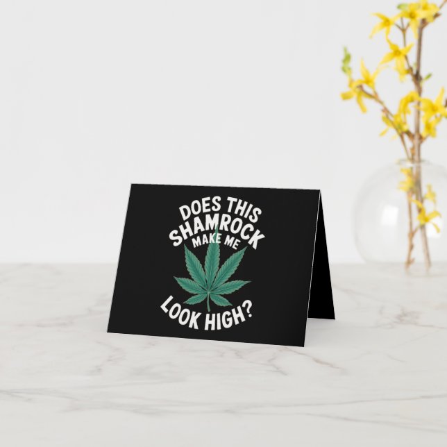 Carte Fête drôle de la Saint-Patrick pour gars Superbe d (Fleur jaune)