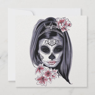 Carte Fête du Carnaval des Masques de la Femme Florale M