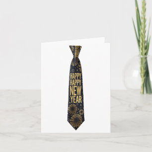 Carte Fête du Nouvel An 2026 Feux d'artifice drôles Fête