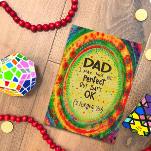 Carte Fête du Père Enfant parfait Amusante Inspirété Pap