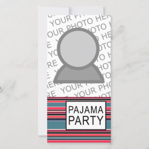 Carte fête du pyjama rayé