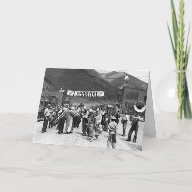 Carte Fête du travail Clowns, 1940 (Devant)