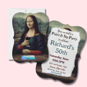 Carte Fête du vin et de la peinture 50e anniversaire