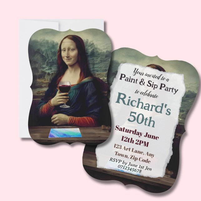 Carte Fête du vin et de la peinture 50e anniversaire (Créateur téléchargé)