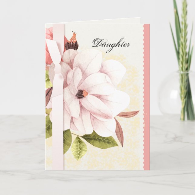 Carte Fête Magnolia Flower pour fille (Devant)