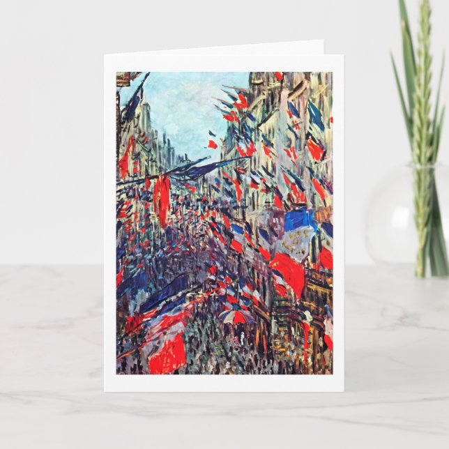 Carte Fête Nationale à Paris, Claude Monet (Devant)