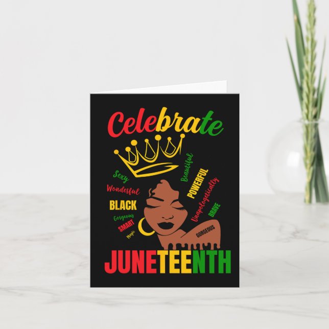Carte Fêter le 11 juin 1865 Mois de l'histoire des Noirs (Devant)