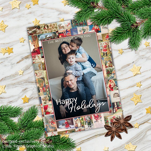 Carte Fêtes de Noël personnalisées Fêtes de Motif (Créateur téléchargé)