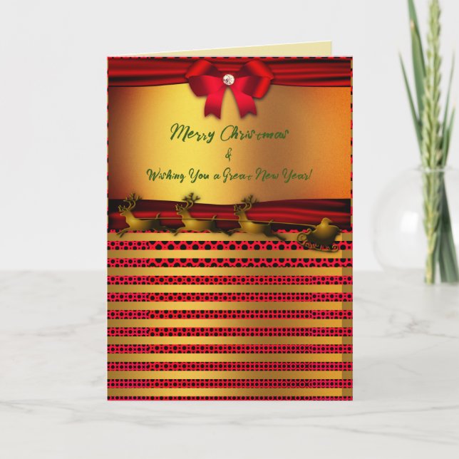 Carte Fêtes / Noël Nouvel An (Devant)