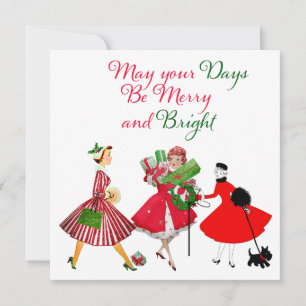 Carte Fêtes Vintages de Noël 1950