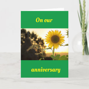 CARTE FÊTONS NOTRE ANNIVERSAIRE **US***