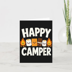 Carte Feu de camp camping S'mores