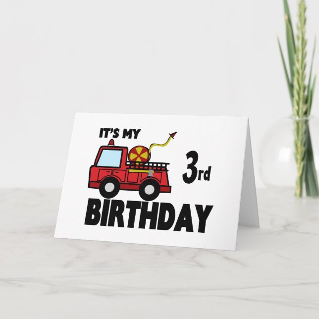 Carte FeuCamion Anniversaire (Devant)