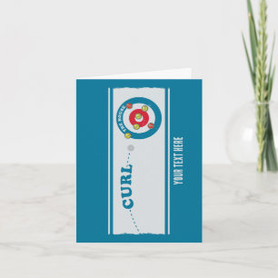 Carte Feuille de curling Pierre de curling