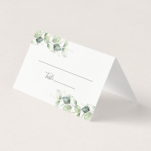 Carte Feuille de Mariage Botanique Eucalyptus