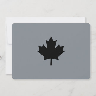 Carte Feuille d'érable noire canadienne