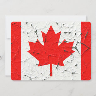 Carte Feuille d'érable rouge du Canada Peinture à peaux 
