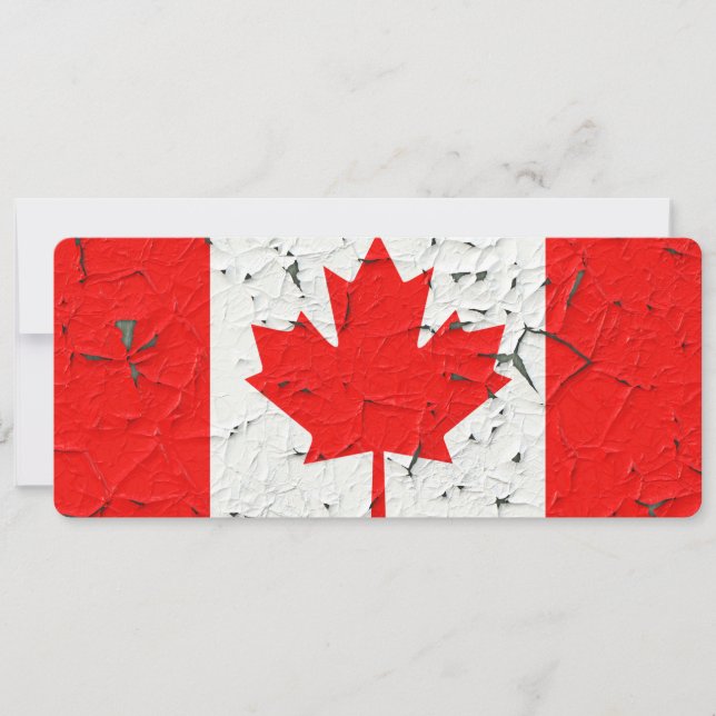 Carte Feuille d'érable rouge du Canada Peinture à peaux  (Devant)
