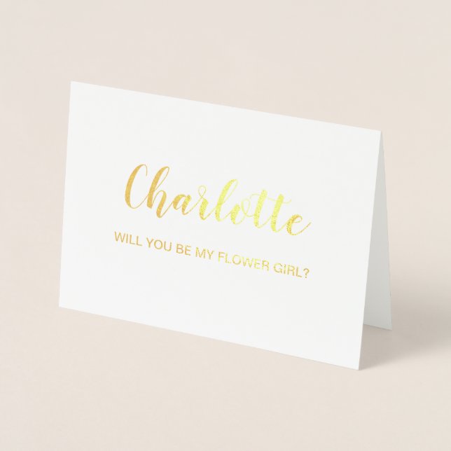 Carte feuille d'or | seras-tu ma demoiselle d'honn (Devant)