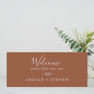 Carte Feuille minimale   En-tête de tableau de sièges en