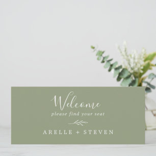 Carte Feuille minimale   En-tête de tableau de sièges ve