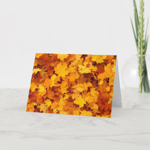 Carte Feuilles d'automne