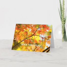 Carte Feuilles d'automne [Carte de voeux]