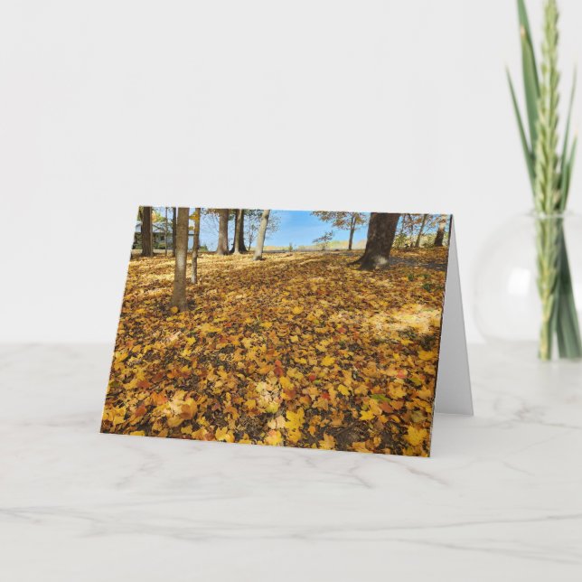 Carte Feuilles d'automne de Golden Hill (Devant)