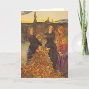Carte Feuilles d'automne de Sir John Everett Millais