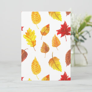 Carte Feuilles d'automne motif