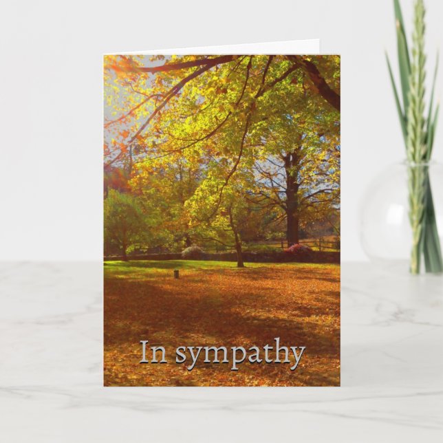 Carte Feuilles d'automne sympathy (Devant)